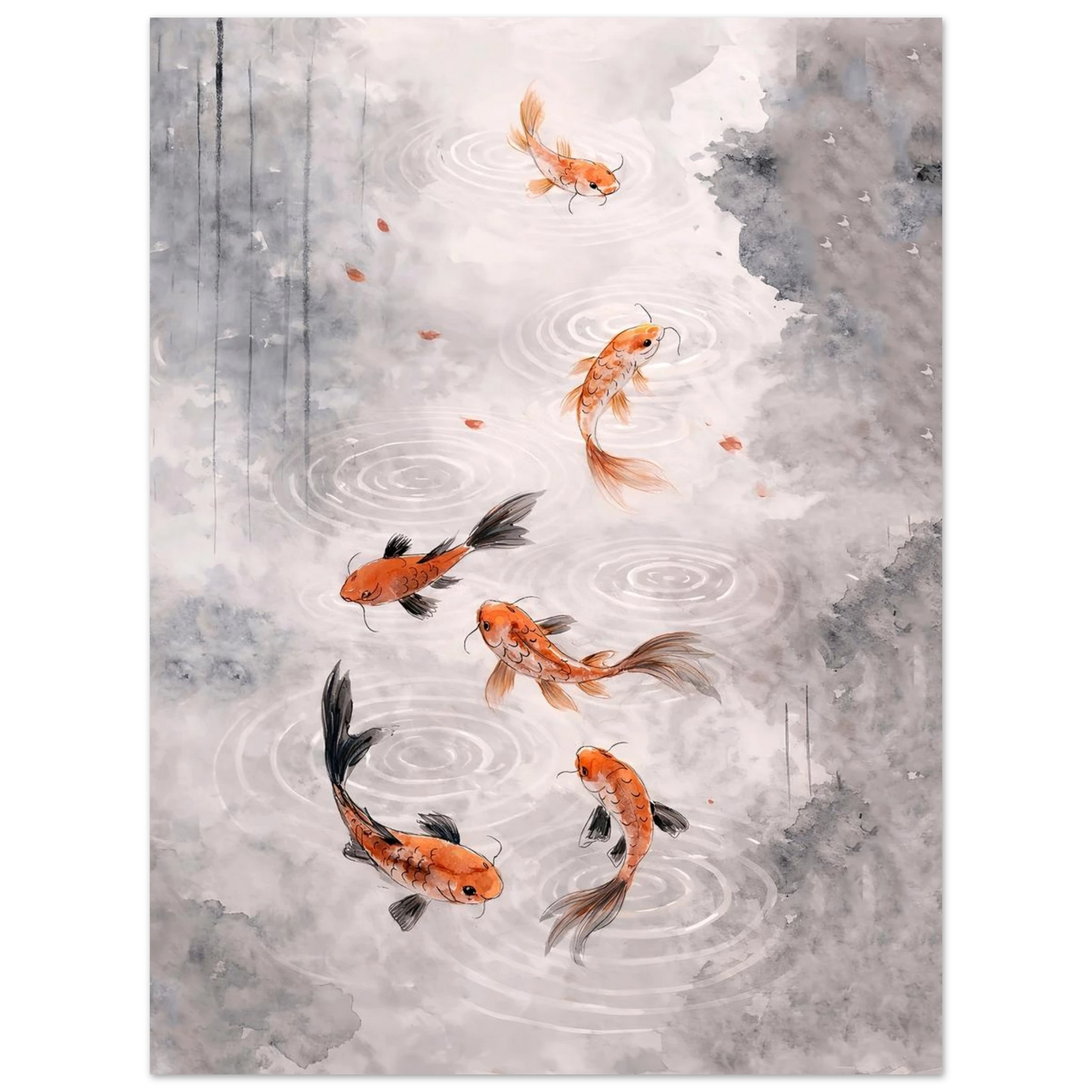 Armonia Koi Fine Art Poster arte asiatica premium