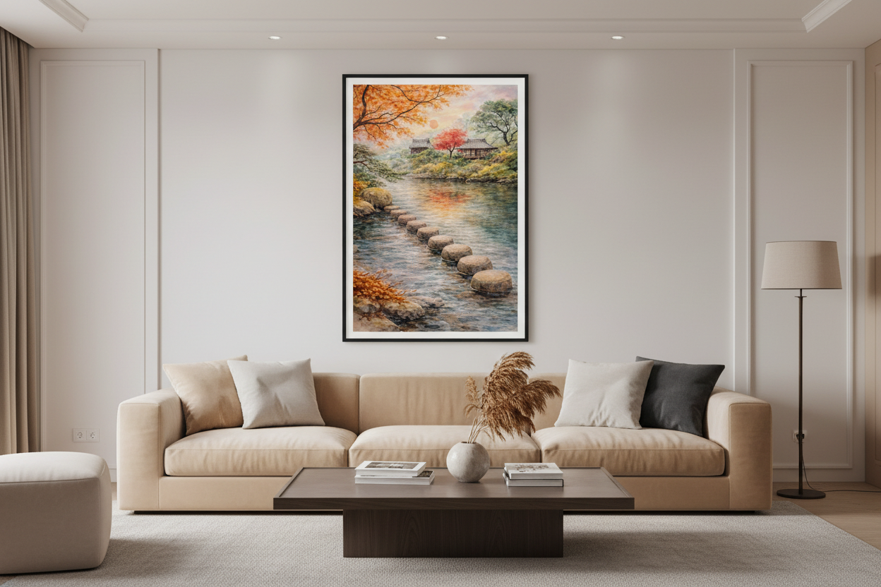 mockup - aldilà del fiume - soggiorno