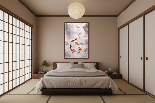 Armonia Koi Fine Art Poster arte asiatica premium