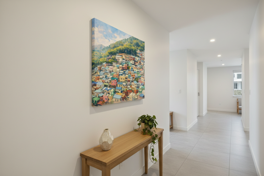 mockup  - i colori di gamcheon village - ingresso canvas