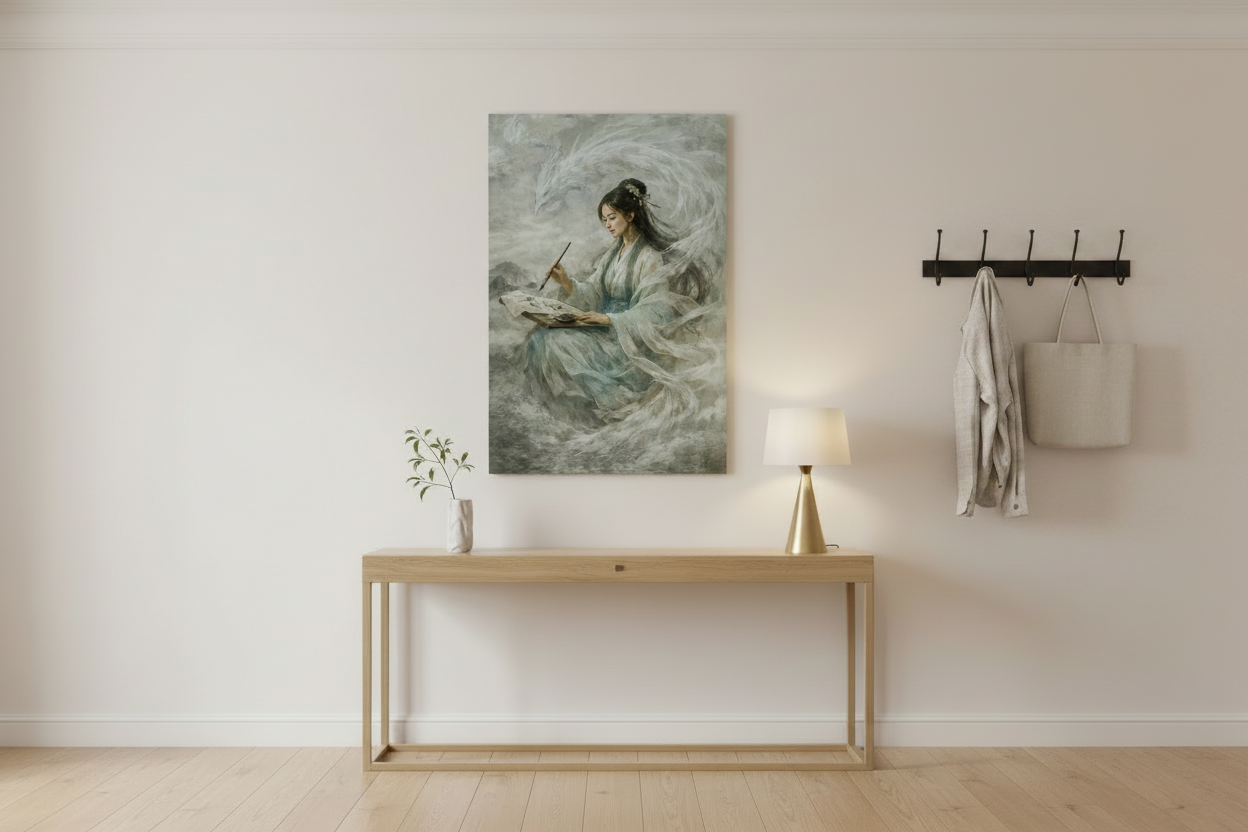 mockup - l'arte della rinascita - ingresso canvas
