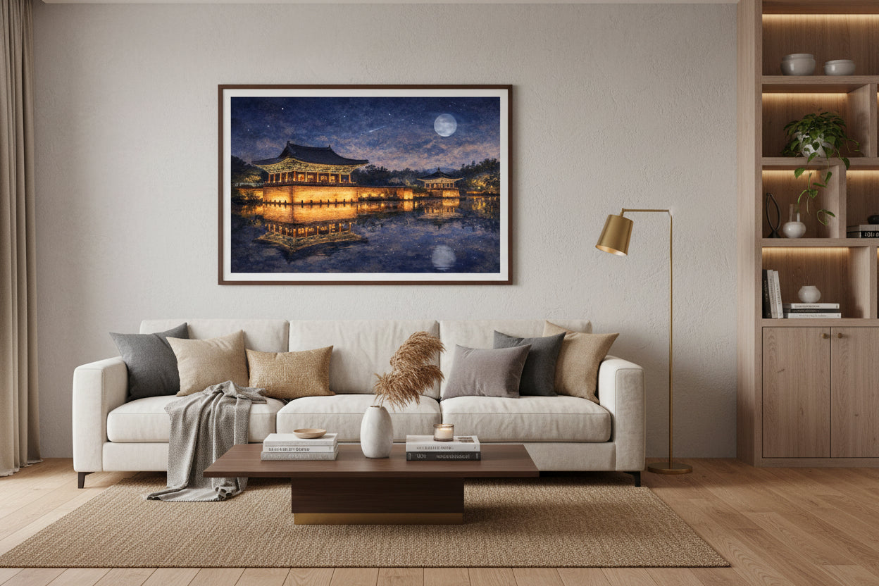 mockup - le luci di donggung palace  - soggiorno