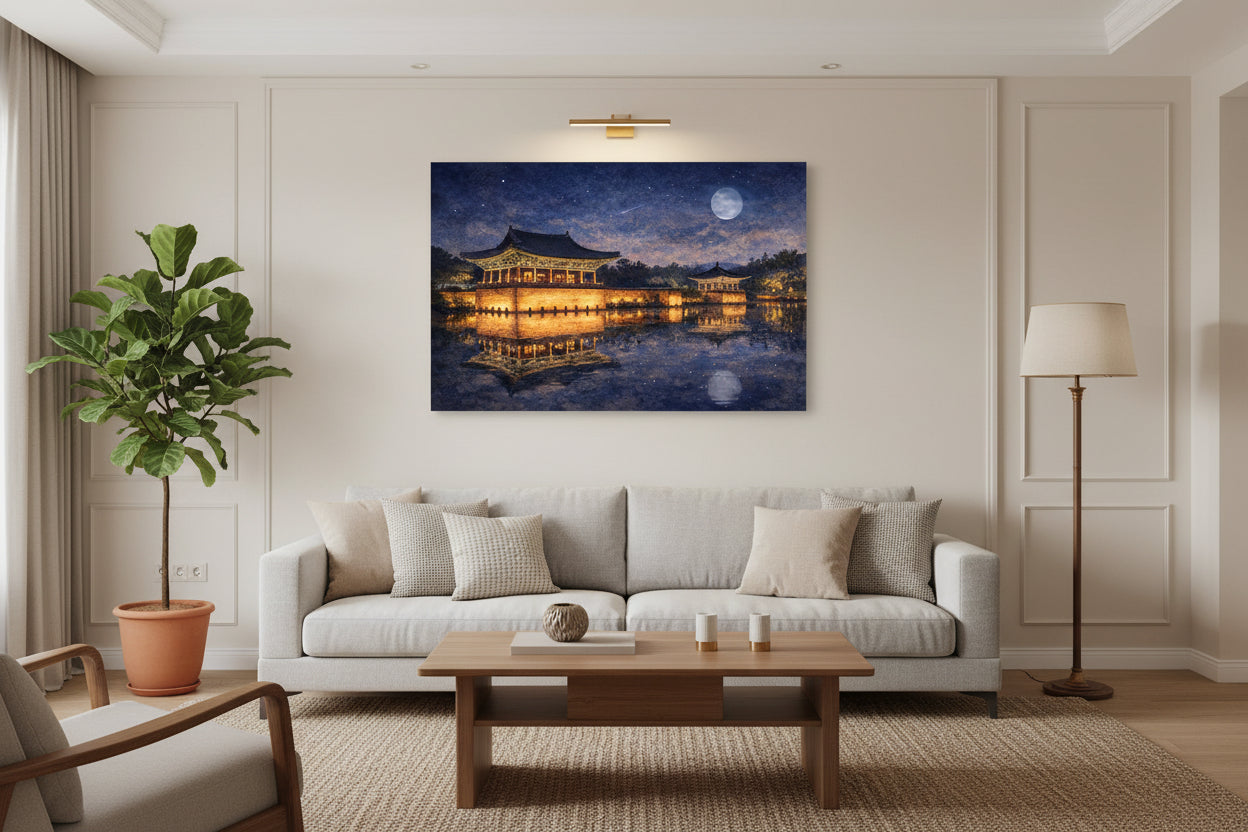 mockup - le luci di donggung palacee - soggiorno canvas