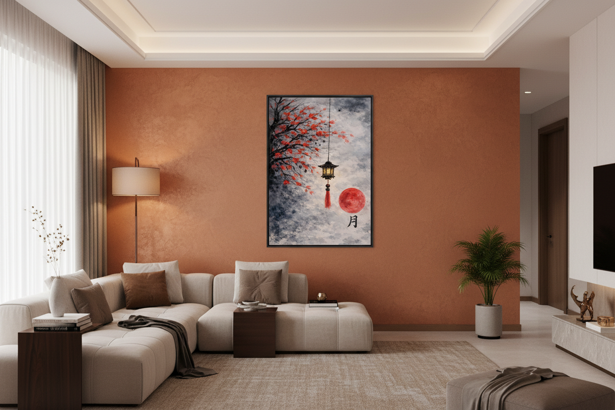 mockup - luce d'autunno - soggiorno
