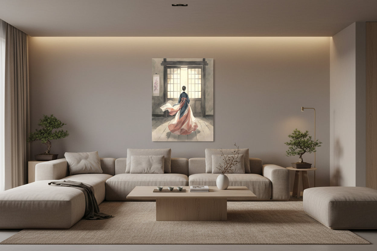 mockup - oltre la soglia soggiorno - canvas