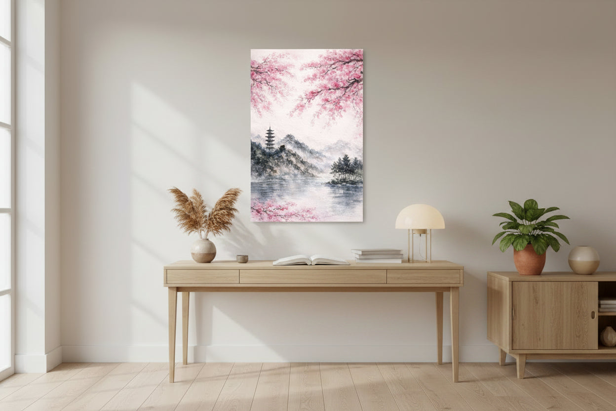mockup - rifugio di primavera - studio canvas
