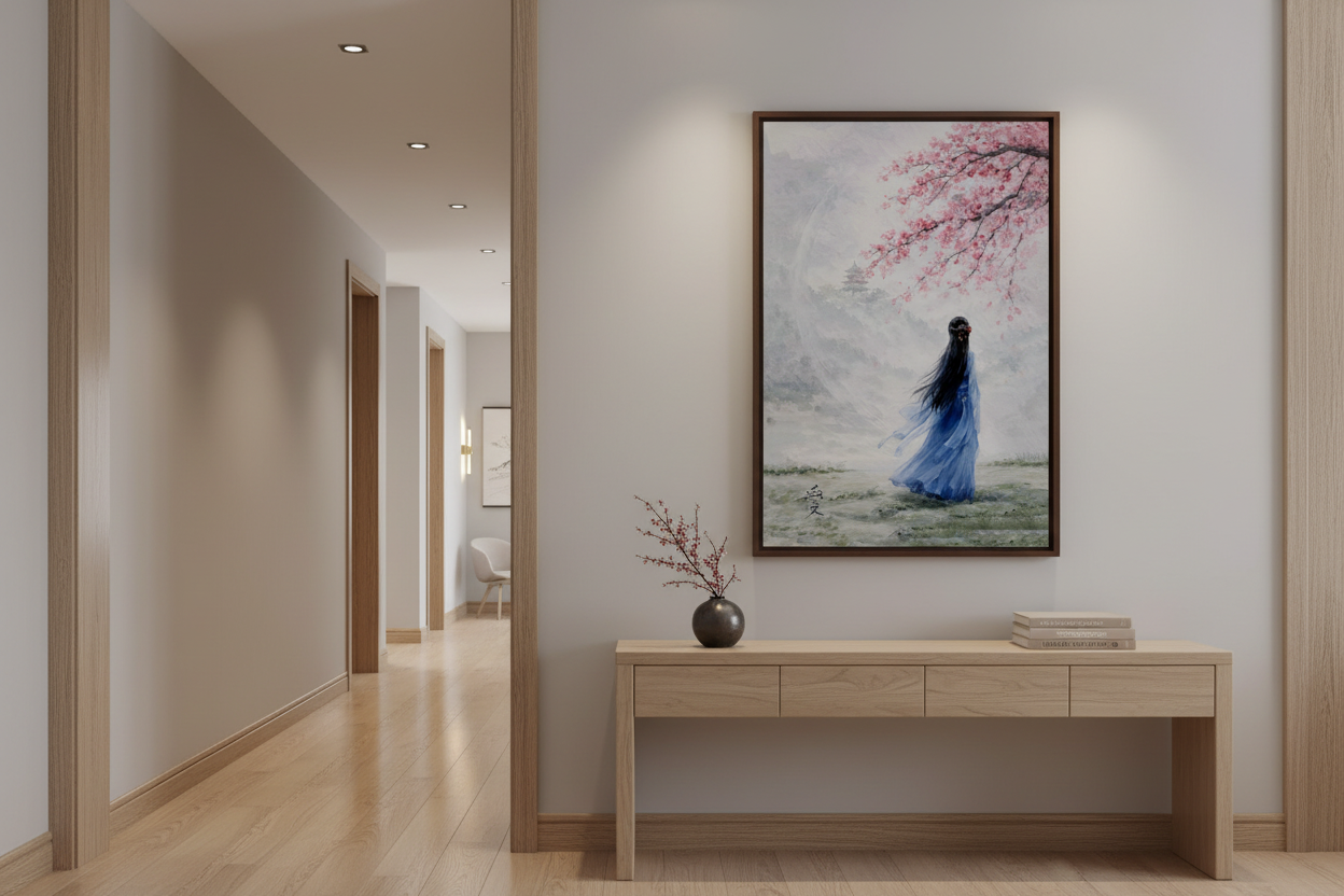mockup - tra fiori e destino - corridoio