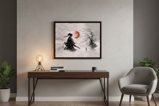 La Via del Guerriero Fine Art Poster arte asiatica premium